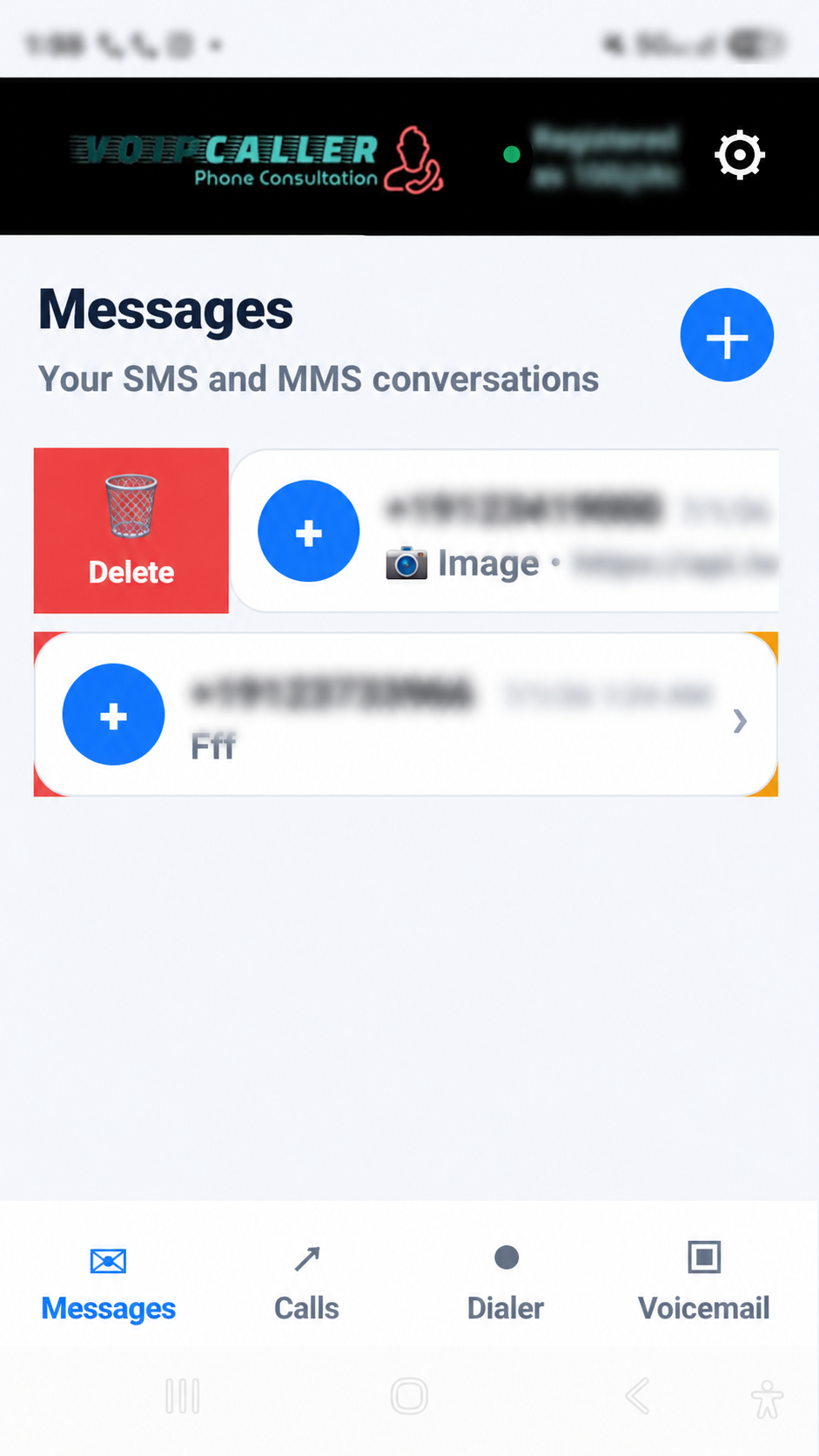 Hosted SIP Android business phone dialer