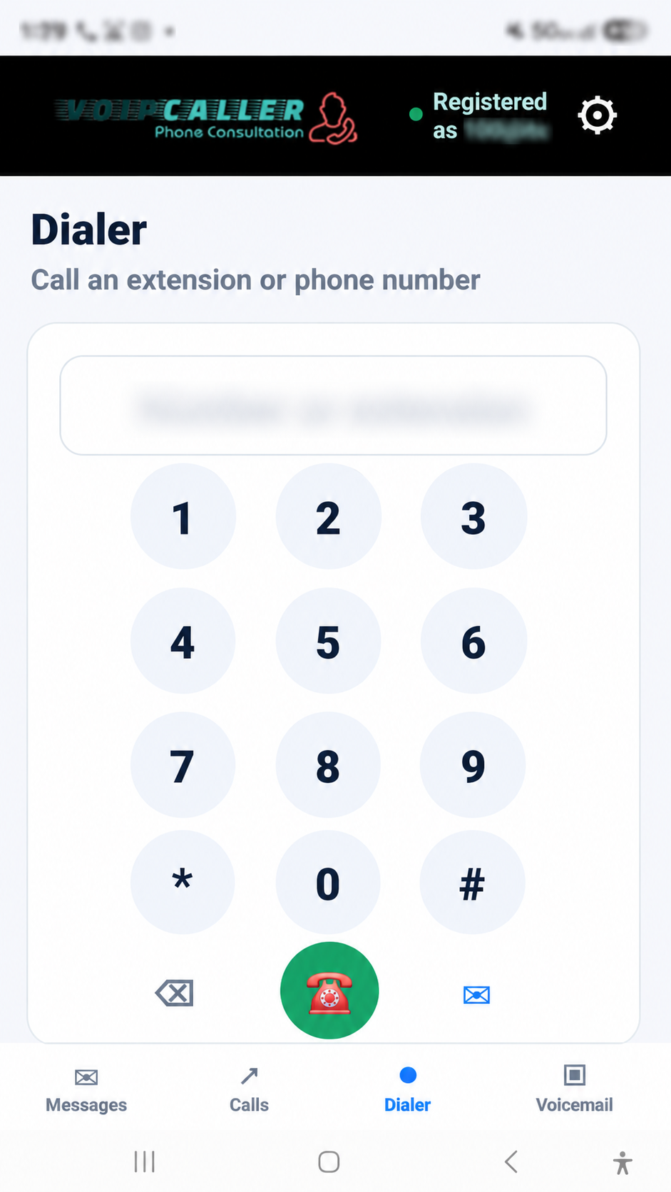 VoIPCaller hosted SIP phone app for Android